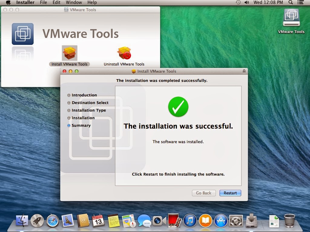 install linux on mac vmware